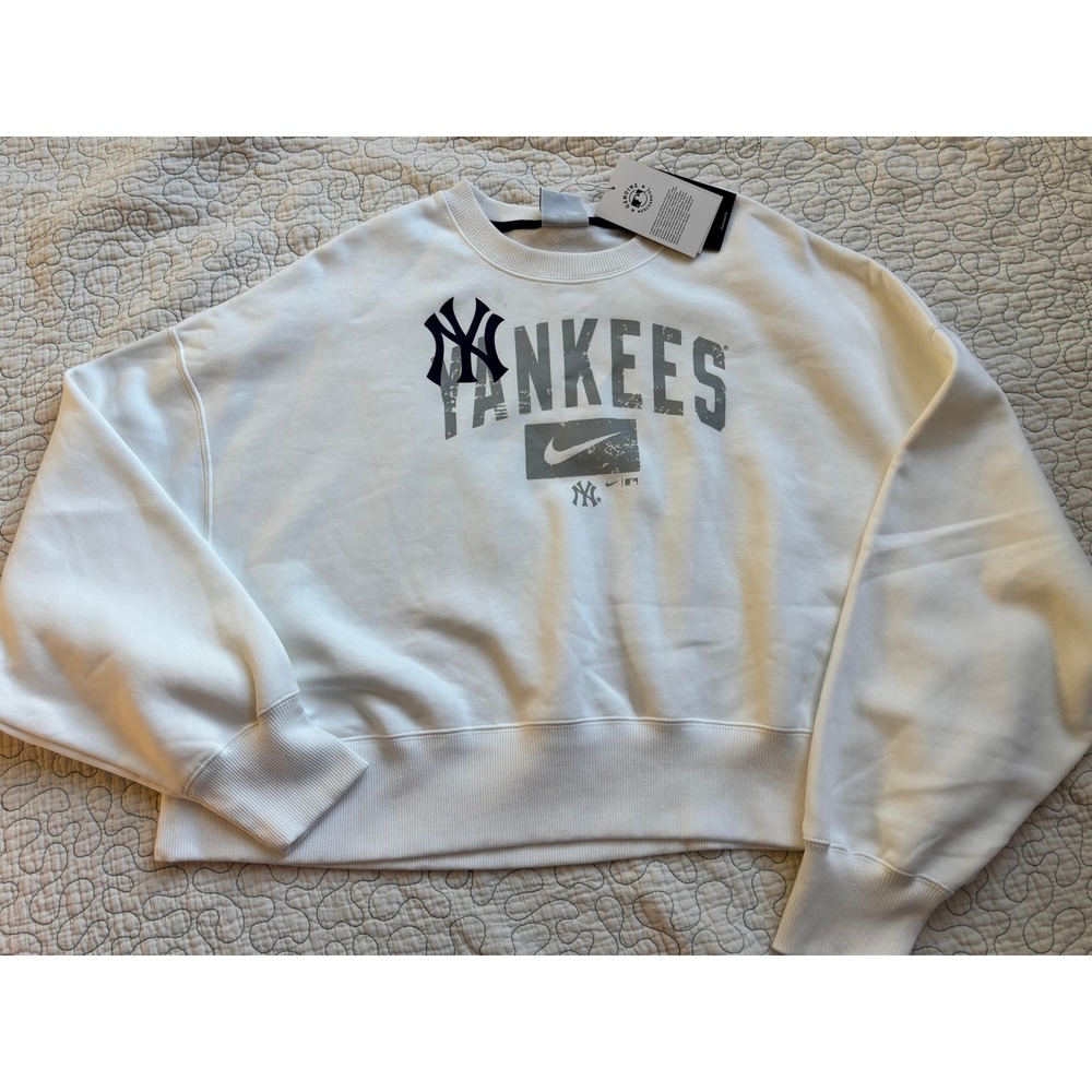 Nike New York Yankees Womens Oversized Crewneck Sweatshirt Boxy Size Medium